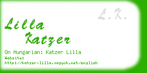 lilla katzer business card